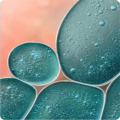 Macro view of a purified peptide solution